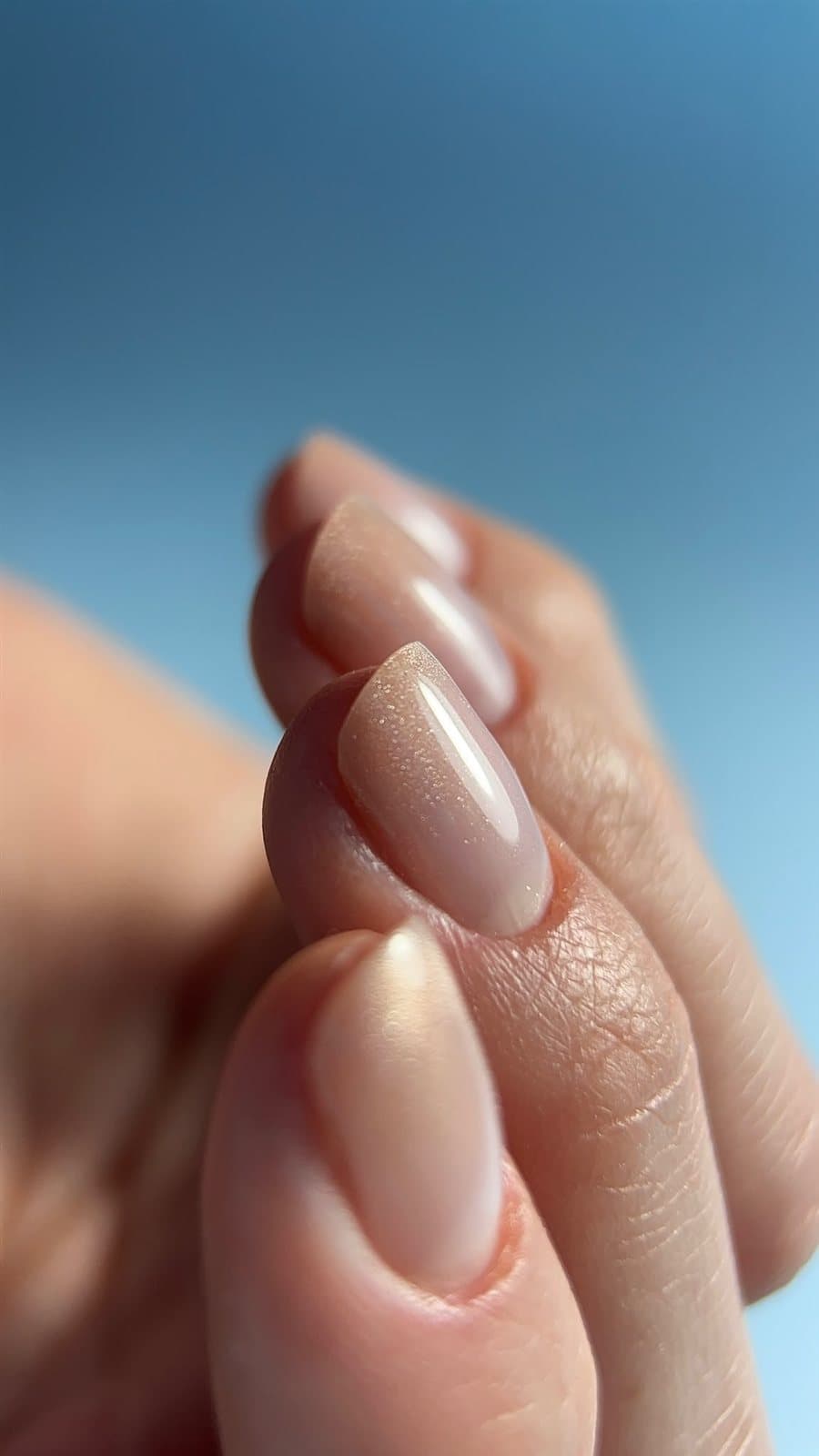Emerald glossy nails